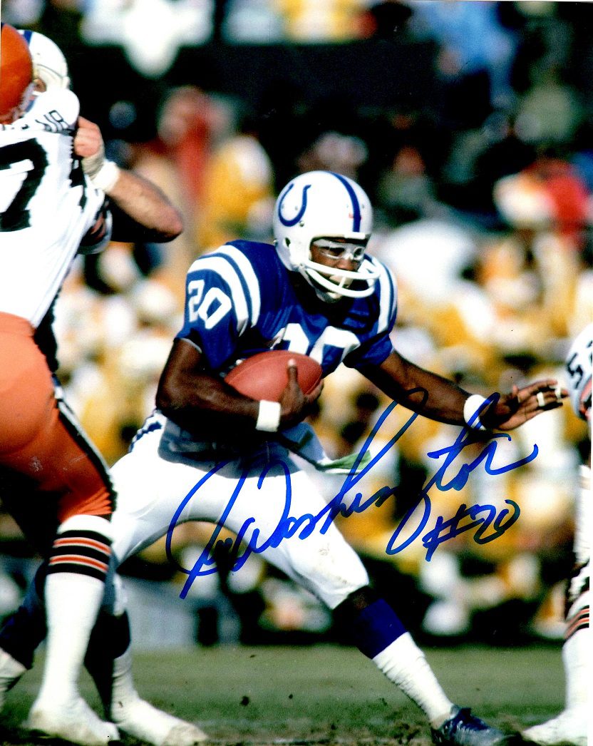 Autographed JOE WASHINGTON 8X10 Baltimore Colts photo