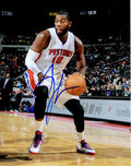 Autographed  GREG MONROE 8X10 Detroit Pistons Photo