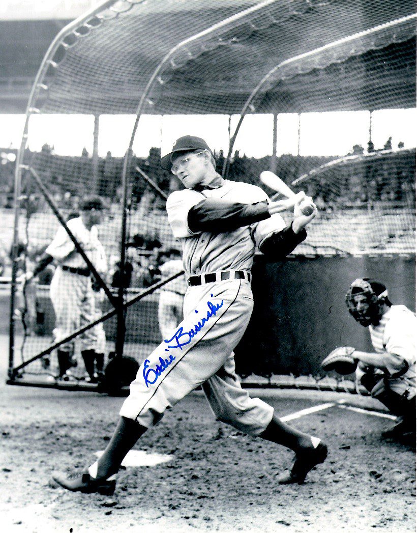 AUTOGRAPHED EDDIE BASINSKI  8x10 Pittsburgh Pirates