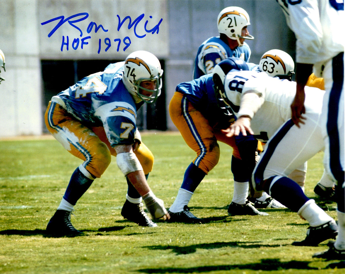 Autographed  RON MIX 8X10 San Diego Chargers Photo