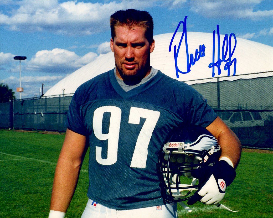Autographed RHETT HALL 8X10 Philadelphia Eagles Photo