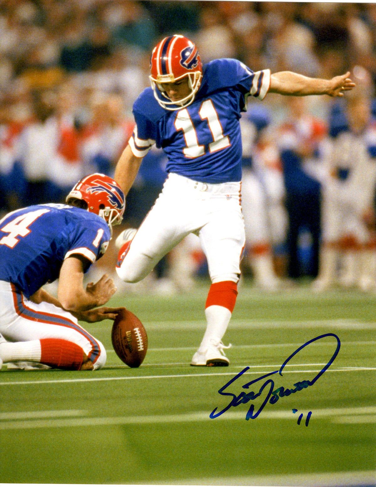 Autographed SCOTT NORWOOD 8X10 Buffalo Bills Photo