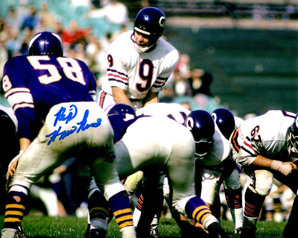 Autographed RIP HAWKINS 8X10  photo - Minnesota Vikings