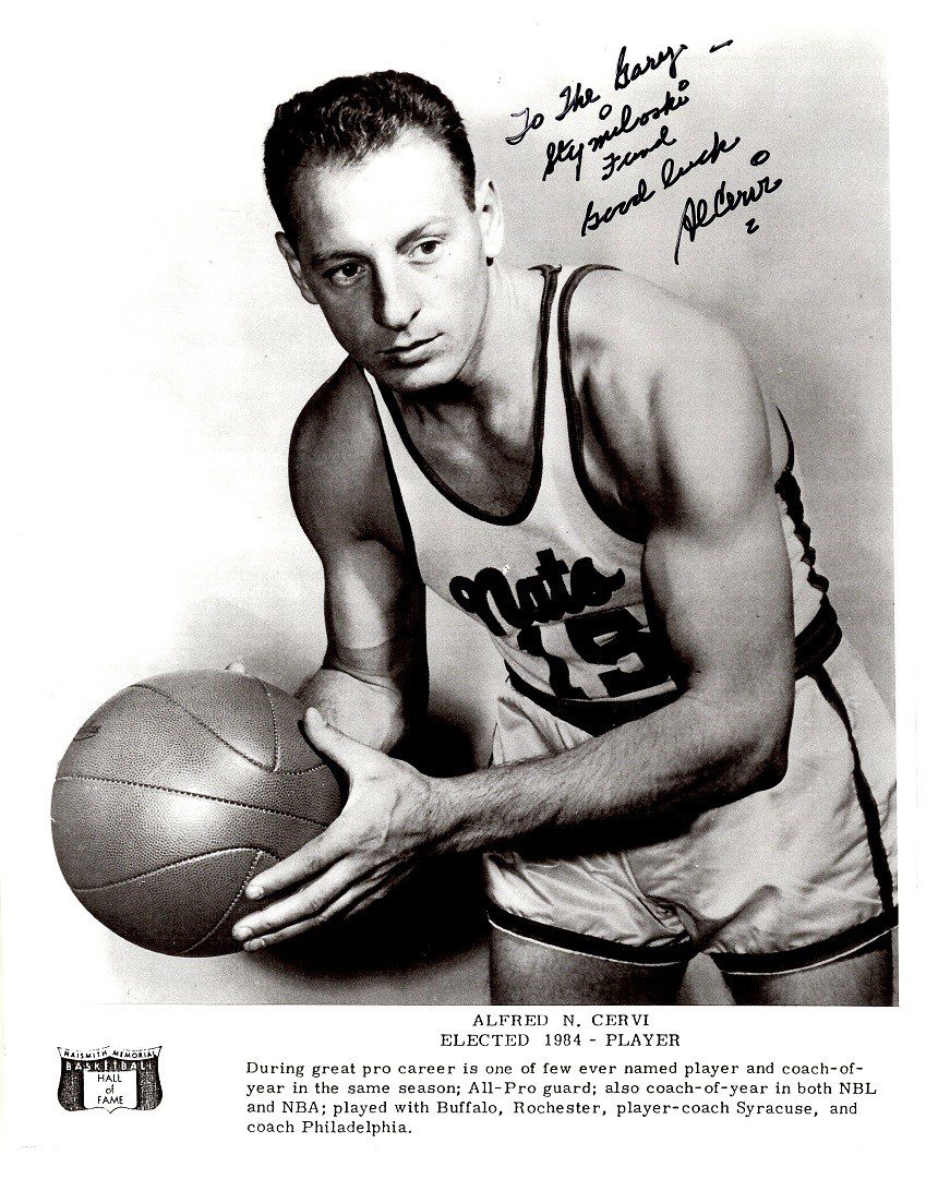 Autographed AL CERVI  8X10 Syracuse Nationals photo