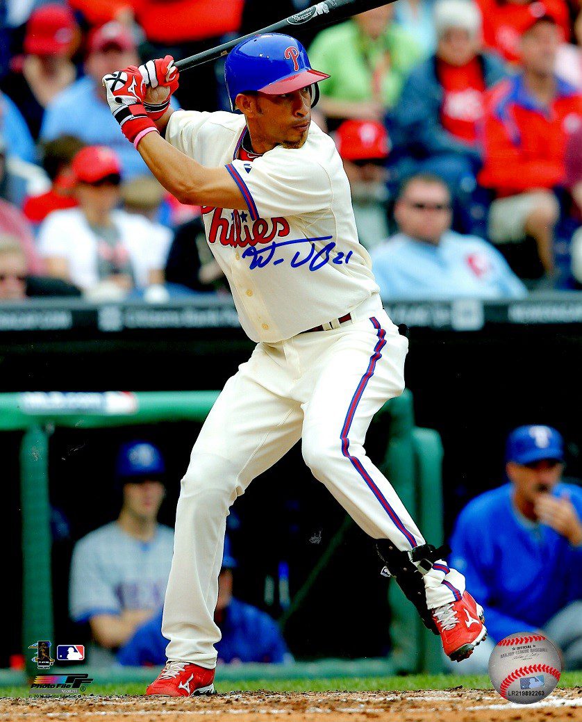 AUTOGRAPHED WILSON VALDEZ  8x10 Philadelphia Phillies Photo