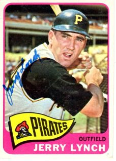 Autographed JERRY LYNCH 1965 Topps Card