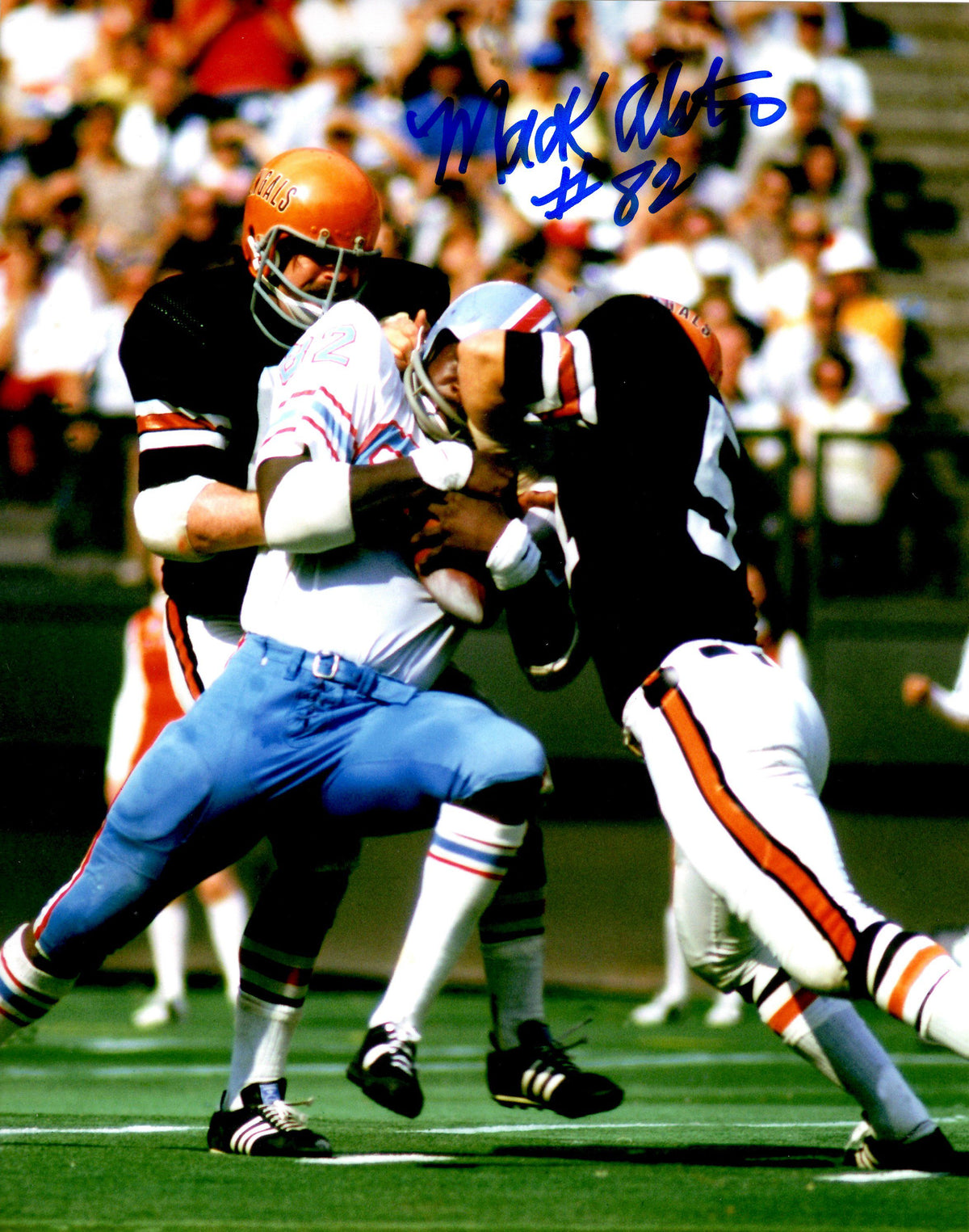 Autographed  MACK ALSTON 8X10 Houston Oilers photo
