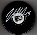 Autographed NICK SCHULTZ Philadelphia Flyers Hockey Puck