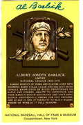 Al Barlick Hall of Fame Gold Plaque