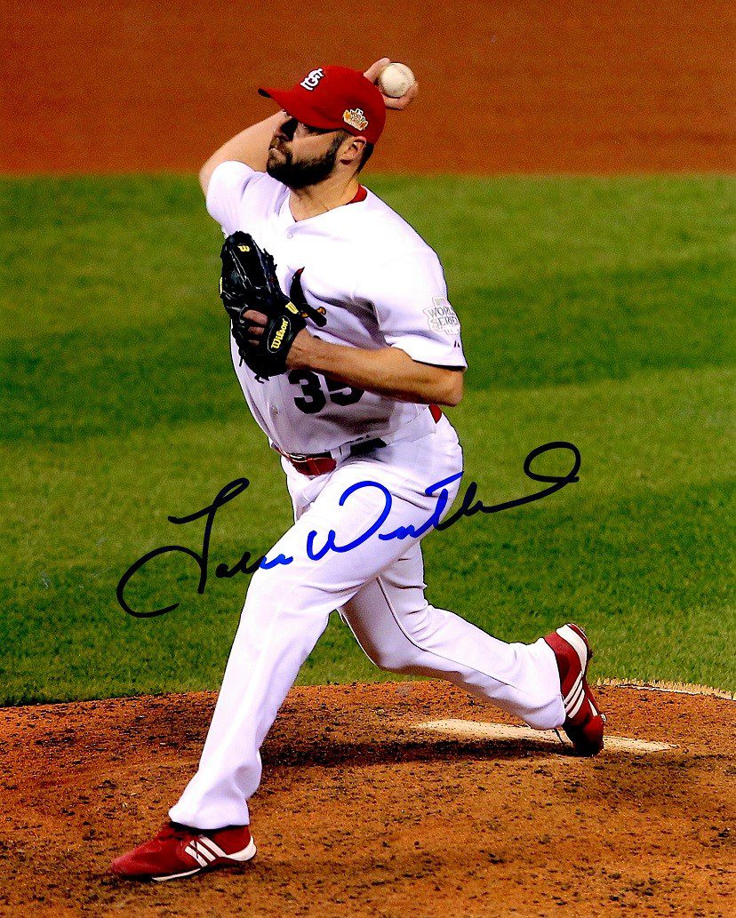 AUTOGRAPHED JAKE WESTBROOK  8X10 St. Louis Cardinals photo