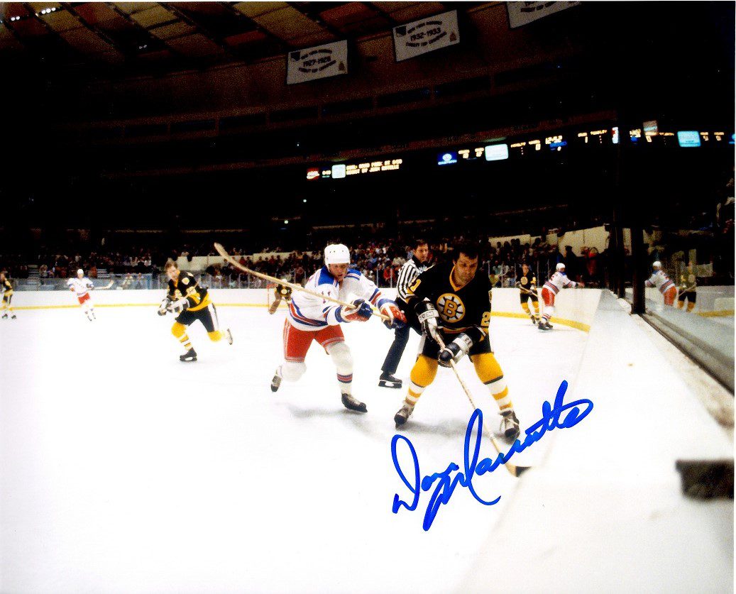 Autographed DON MARCOTTE  8X10 Boston Bruins  Photo