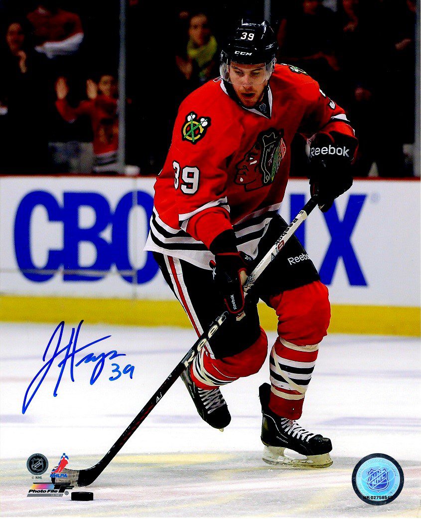 Autographed JIMMY HAYES  8X10 Chicago Blackhawks Photo