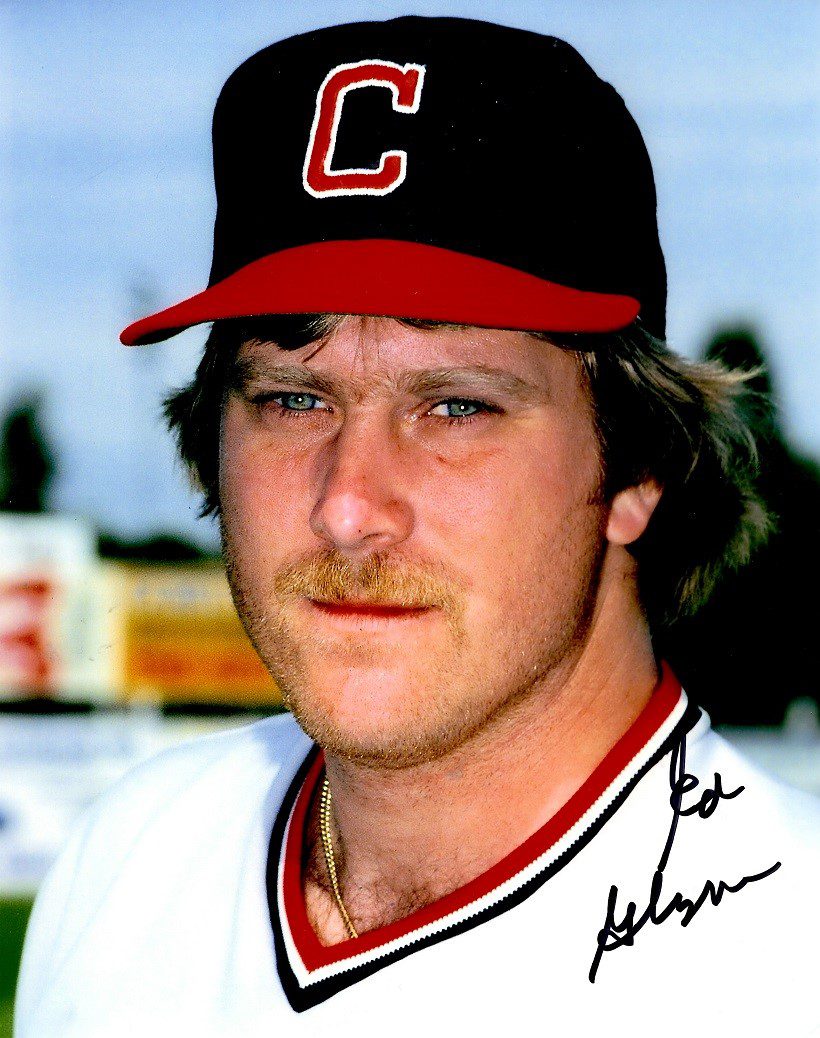 AUTOGRAPHED ED GLYNN 8X10 Cleveland Indians Photo