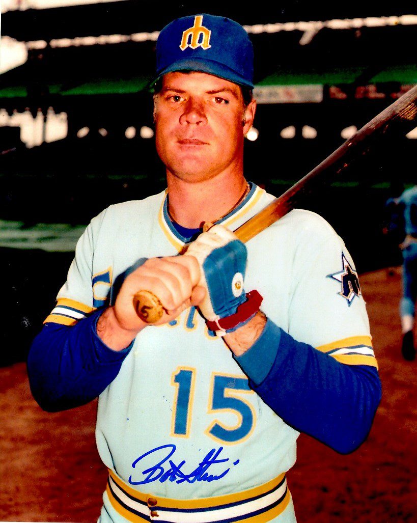 AUTOGRAPHED BOB STINSON 8X10 Seattle Mariners Photo