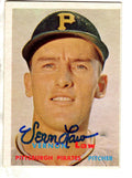 Autographed VERN LAW 1957 Topps Card
