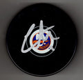Autographed CHAD JOHNSON New York Islanders Hockey Puck