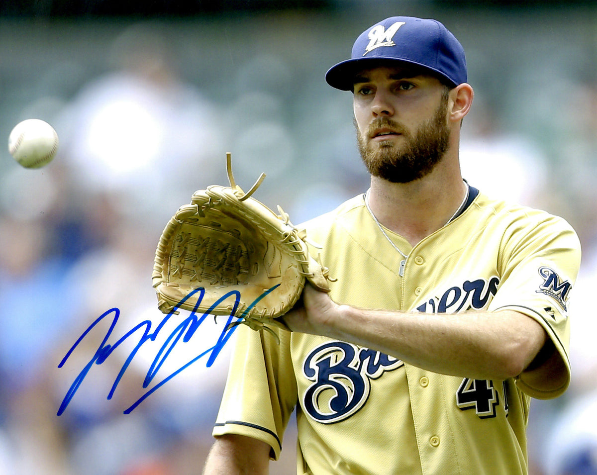 AUTOGRAPHED TAYLOR JUNGMANN  8X10 Milwaukee Brewers Photo