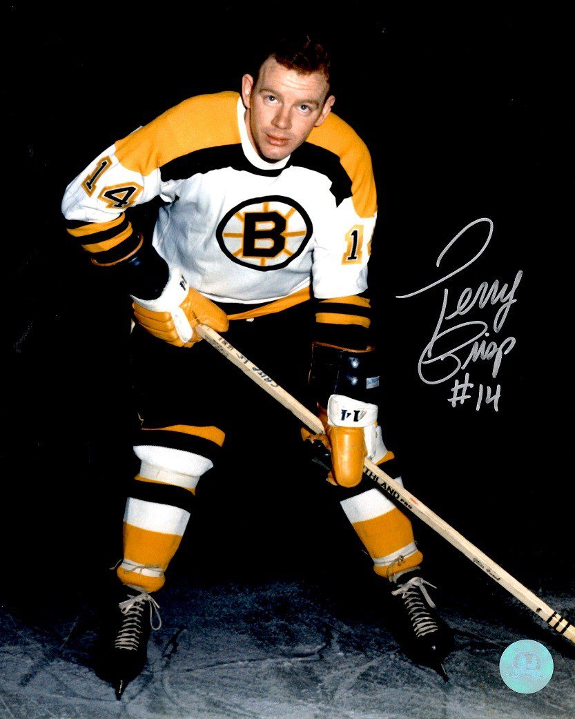 Autographed  TERRY CRISP 8X10 Boston Bruins  Photo