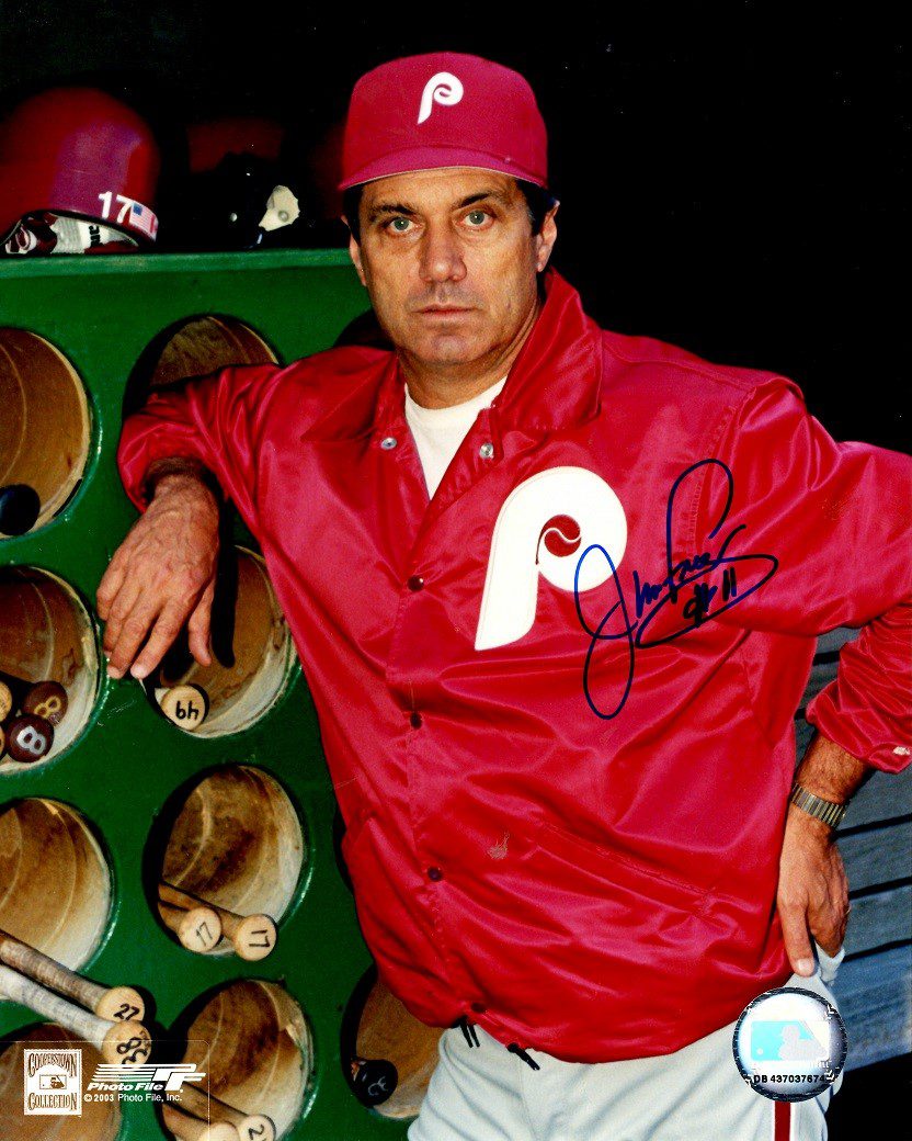 AUTOGRAPHED JIM FREGOSI  8X10 Philadelphia Phillies Photo