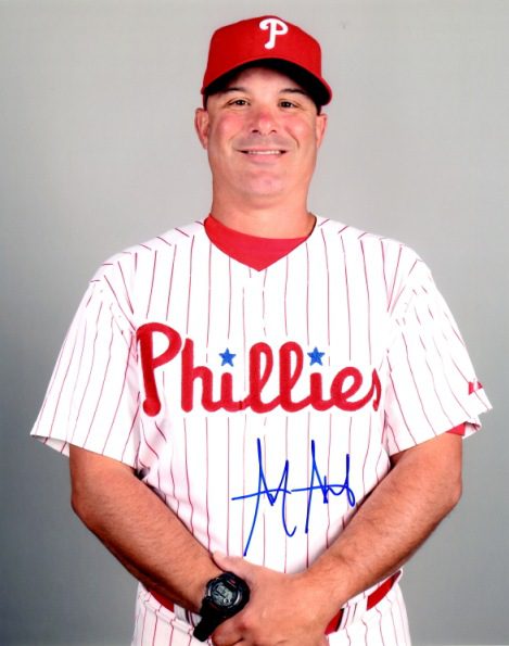 AUTOGRAPHED ANDY ABAD 8X10 photo  Philadelphia Phillies