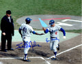 AUTOGRAPHED LOU JOHNSON & RON FAIRLY 8x10 Los Angeles Dodgers photo