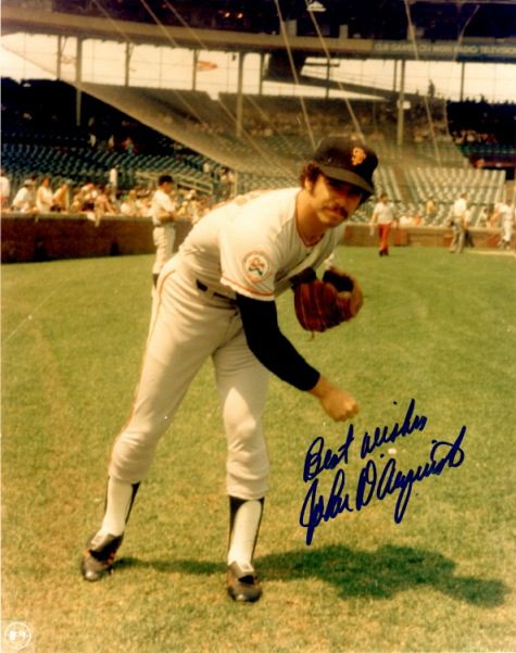 AUTOGRAPHED JOHN D'ACQUISTO 8X10San Francisco Giants Photo