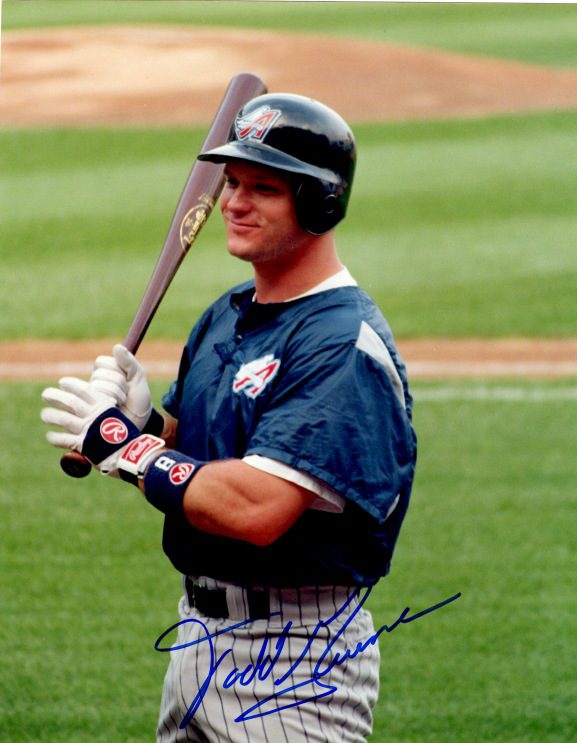 AUTOGRAPHED TODD GREENE 8X10 California Angels Photo