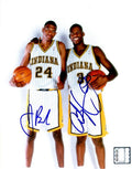 Autographed JONATHAN BENDER & AL HARRINGTON 8X10 Indiana Pacers Photo