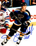 Autographed  JIM CAMPBELL 8X10 St. Louis Blues Photo