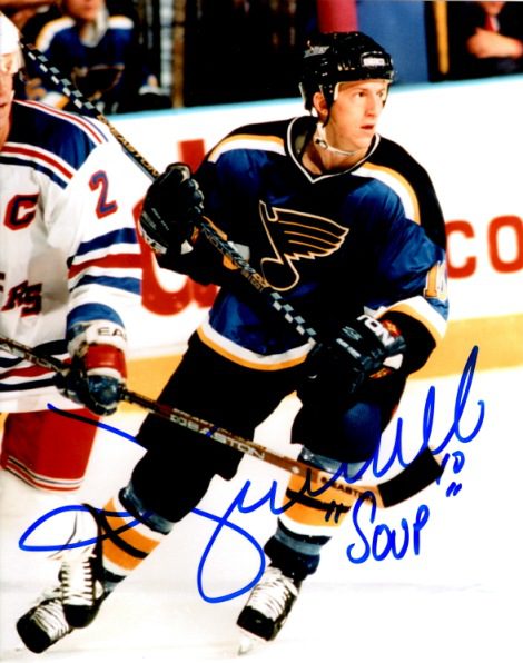 Autographed  JIM CAMPBELL 8X10 St. Louis Blues Photo