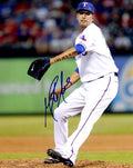 AUTOGRAPHED MIKE ADAMS 8X10 photo  Texas Rangers