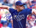 Autographed BRANDON GOMES 8X10 Tampa Bay Rays Photo.
