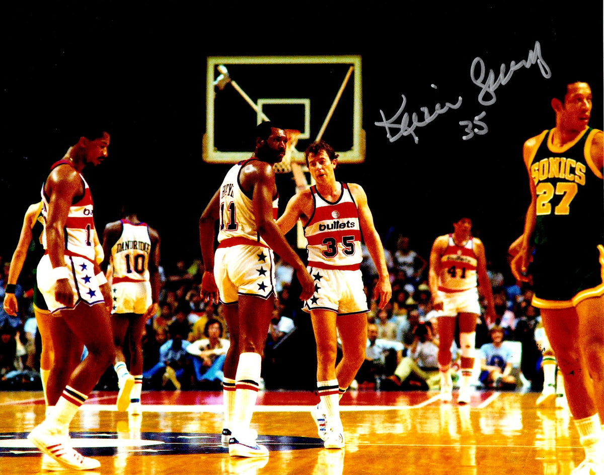 Autographed KEVIN GREVEY 8x10 Washington Bullets Photo