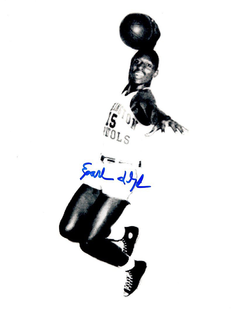 Autographed EARL LLOYD 8x10 Washington Capitols