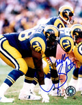 AUTOGRAPHED  JACKIE SLATER photo  Los Angeles Rams