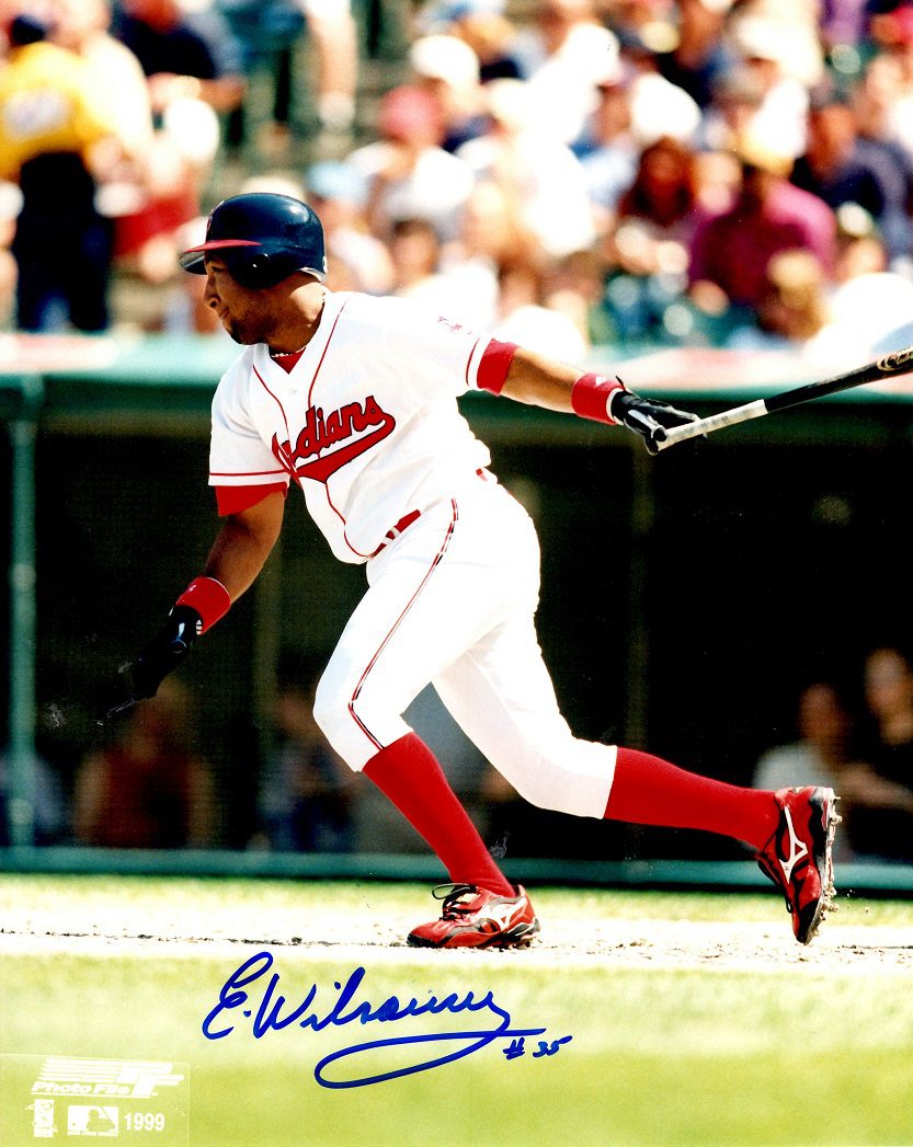 AUTOGRAPHED ENRIQUE WILSON 8X10 Cleveland Indians Photo