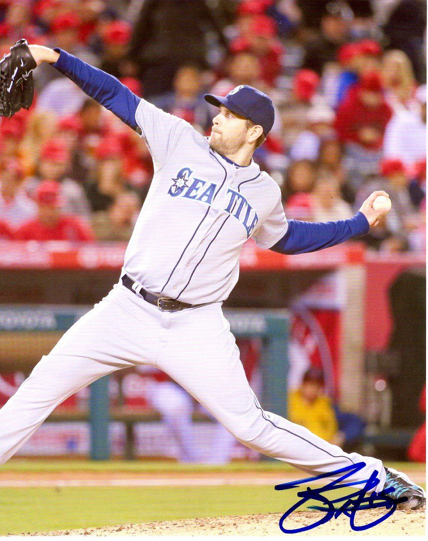 AUTOGRAPHED  JAMES PAXTON 8X10 Seattle Mariners Photo