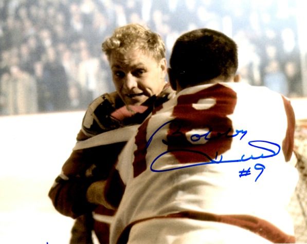 Autographed BOBBY HULL 8X10 Photo Chicago  Blackhawks
