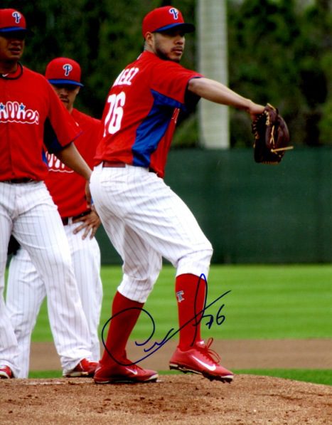 AUTOGRAPHED CESAR JIMENEZ 8X10 photo  Philadelphia Phillies