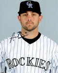 AUTOGRAPHED ANDREW BROWN 8X10 Colorado Rockies Photo