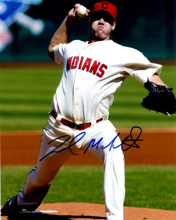AUTOGRAPHED ZACH MCALLISTER 8X10 photo  Cleveland Indians