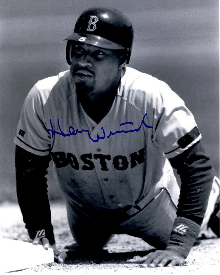AUTOGRAPHED HERM WINNINGHAM  8X10  Boston Red Sox photo