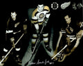 Autographed EDDIE SANFORD 8X10 Boston Bruins  Photo