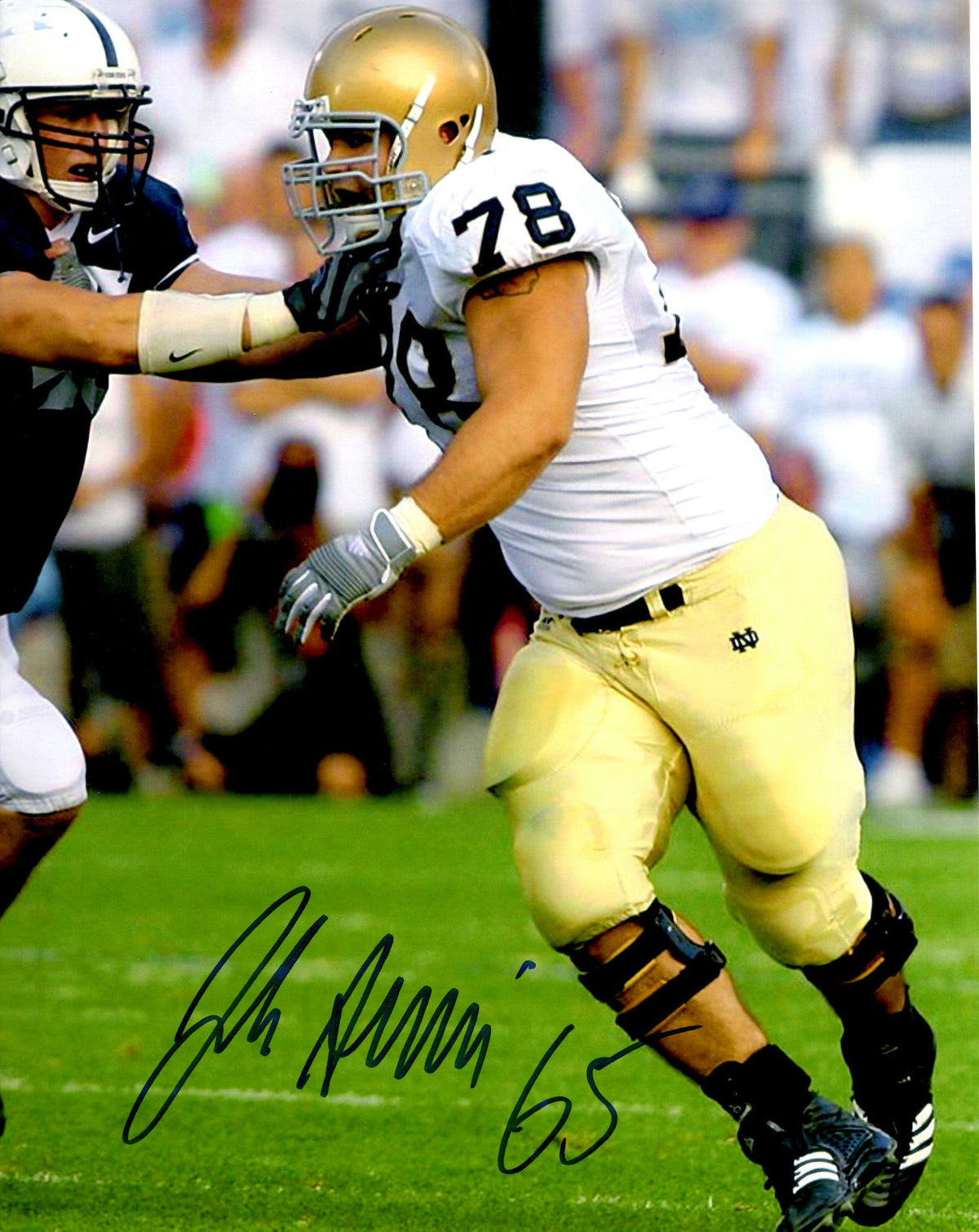 Autographed JOHN SULLIVAN 8X10 Notre Dame Photo