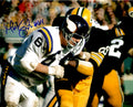 Autographed MILT SUNDE  8X10 Minnesota Vikings Photo