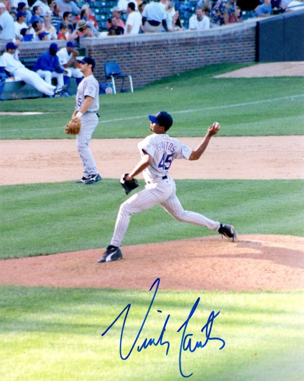 AUTOGRAPHED VICTOR SANTOS 8X10 Colorado Rockies Photo