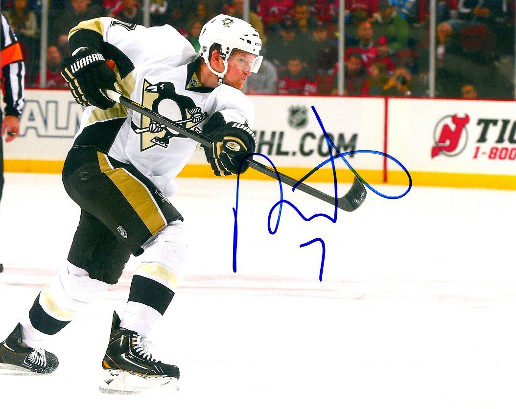 Autographed PAUL MARTIN 8x10 Pittsburgh Penguins Photo