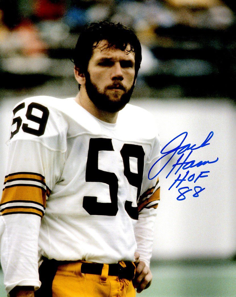 Autographed  JACK HAM HOF 88 8X10 Pittsburgh Steelers Photo