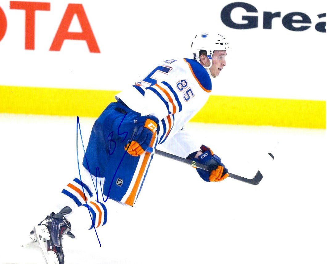Autographed MARTIN MARINCIN 8X10 EDMONTON OILERS Photo