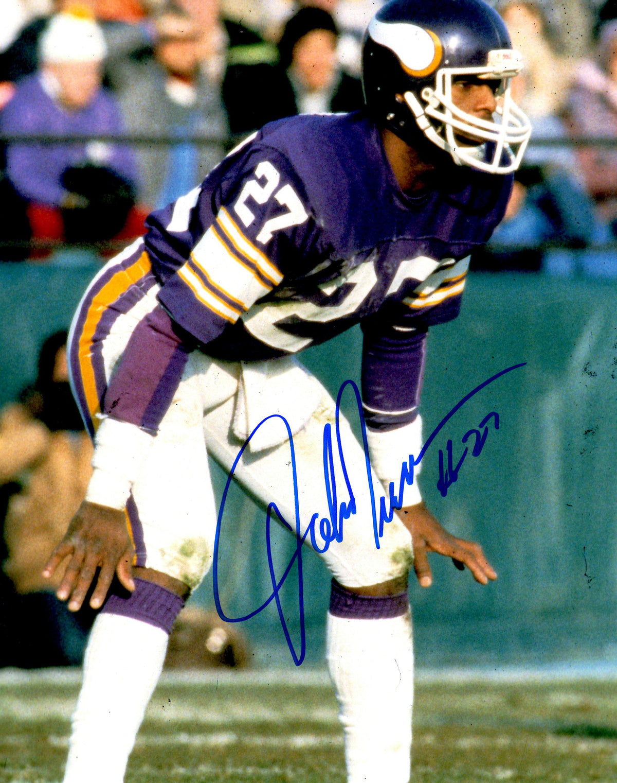 Autographed JOHN TURNER  8X10 Minnesota Vikings Photo